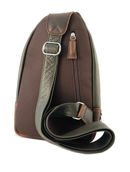 Leather sling pack on sale